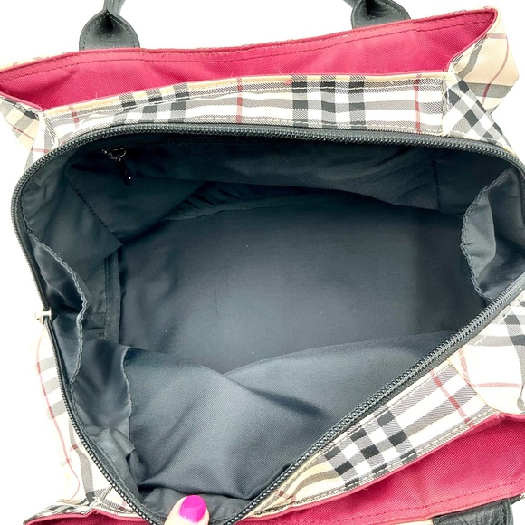 Burberry Nylon Nova Check Handbag #1079 - Picture 4 of 6